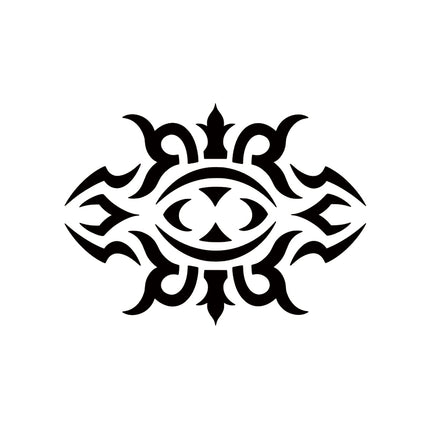 Symmetrical Tribal Harmony — Bold Black & White Motif