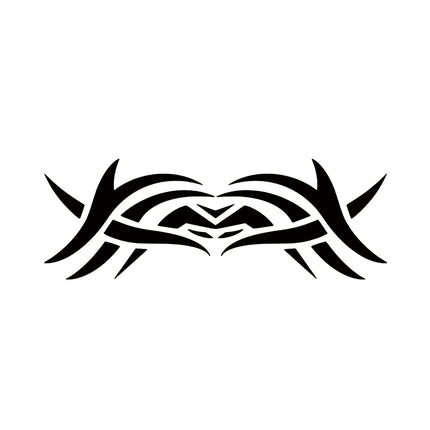 Barbed Kiss — Modern Tribal Wings Tattoo Decal