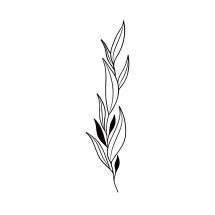 Branch with Hollow Leaves