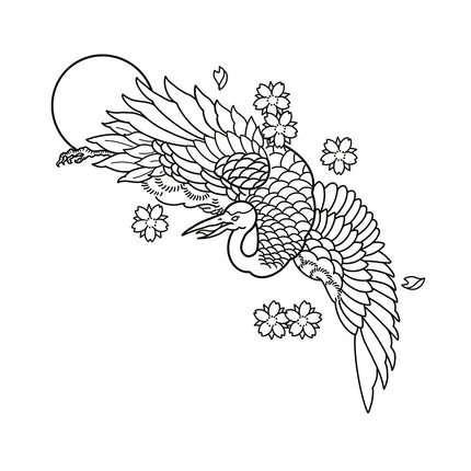 Breaking Through Blossom – Crane