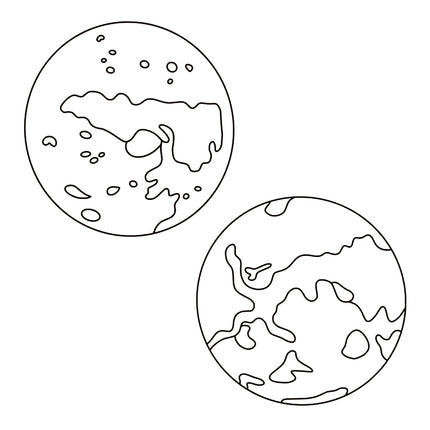 Earth & Moon (Pair)