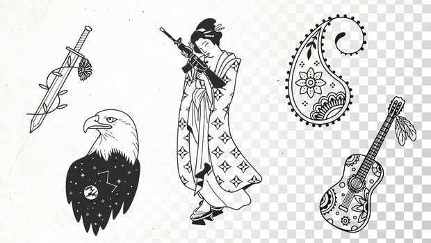 Cut out your custom tattoo design for free