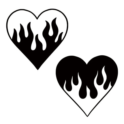 Heart on Fire (Pair)