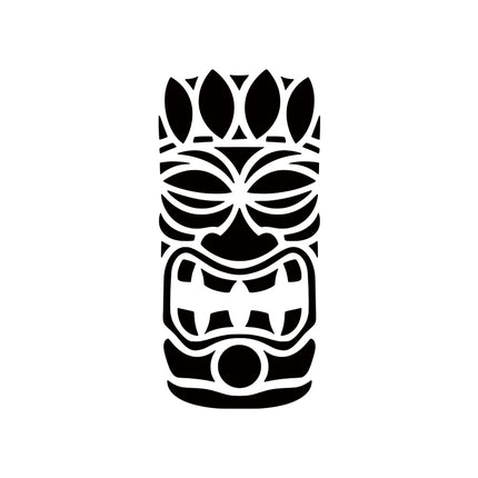 Iconic Tiki Mask — Polynesian Guardian Symbol