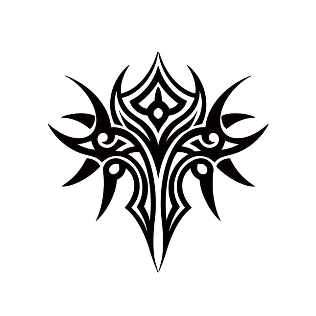 Neo-Tribal Flame — Abstract Symmetrical Tattoo Motif