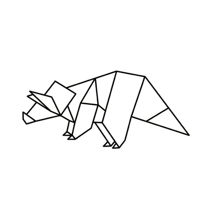 Origami Triceratops - Dino