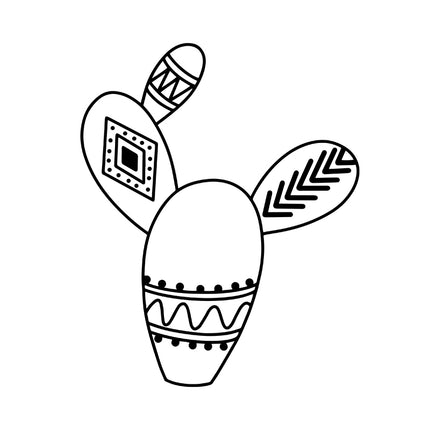 Patterned Prickles Cactus