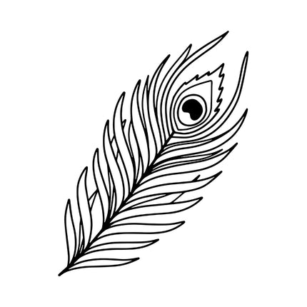Peacock Whisper Feather