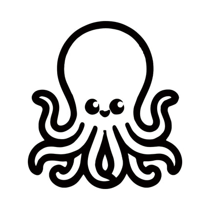 Smiley Octopus (Black)