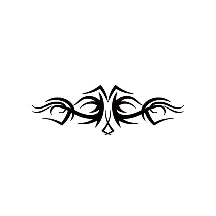 Symmetrical Tribal Accent — Ornamental Tattoo Motif