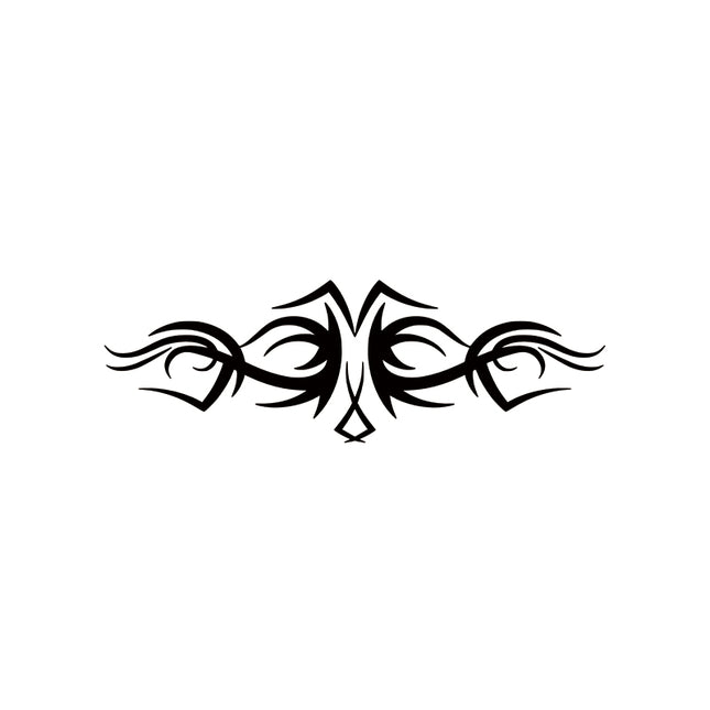 Symmetrical Tribal Accent — Ornamental Tattoo Motif