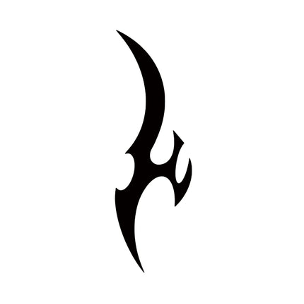 Tribal Flame Mark — Abstract Symbol of Power